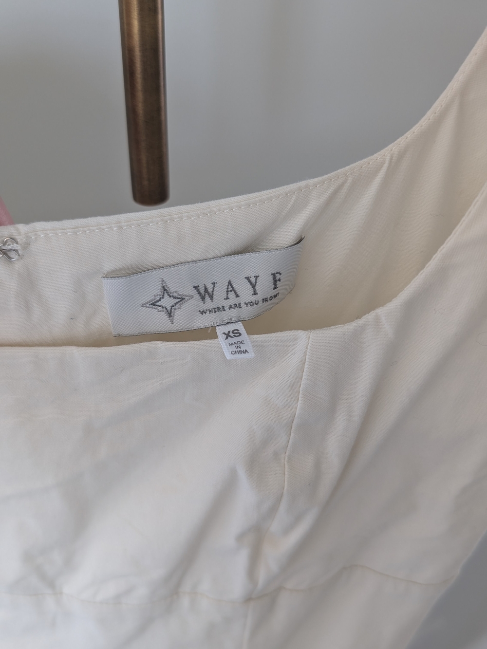 Wayf Cream Square-Neck Midi Sundress - Picture 7 of 8